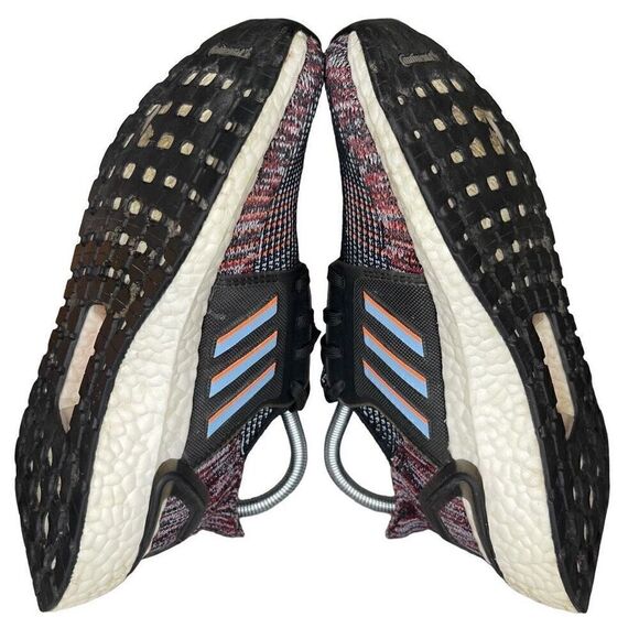 Adidas UltraBoost 19 "Black Multi" Core Black/Glow Blue/Hi-Res Coral Womens Size - Picture 5 of 9